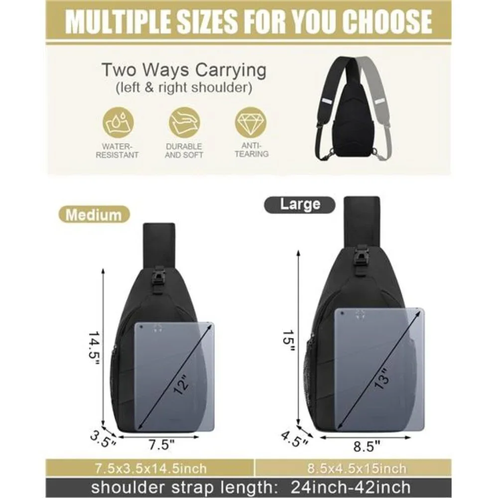 Crossbody Bags for Women Men Trendy Sling Bag Bakpack Casual Chest Bag